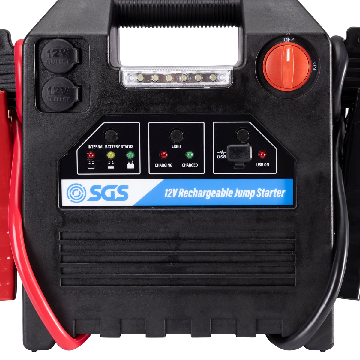 SGS 1600 Amp 12V Jump Starter Portable Power Pack | USB | LED Light